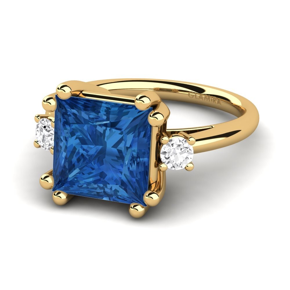 Dark Blue Zirconia Ring Julisha