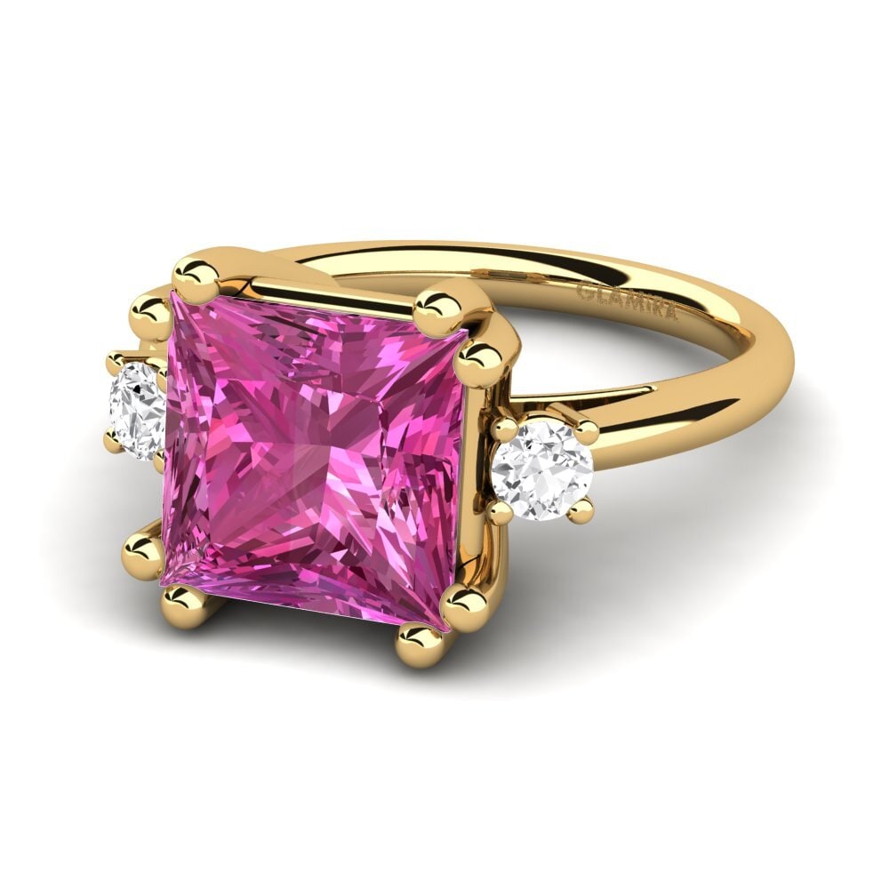 14k Oro Amarillo Anillo Julisha