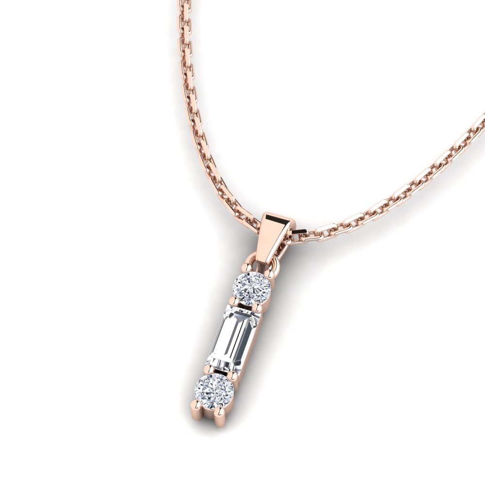 Achetez Pendentif pour femme Jumpro en Or rose 375 Diamant 0.11 Carats ...