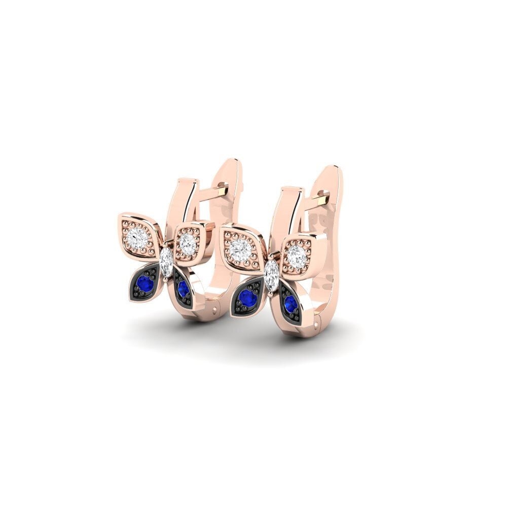 Saphir Boucle d'oreille femme Junes
