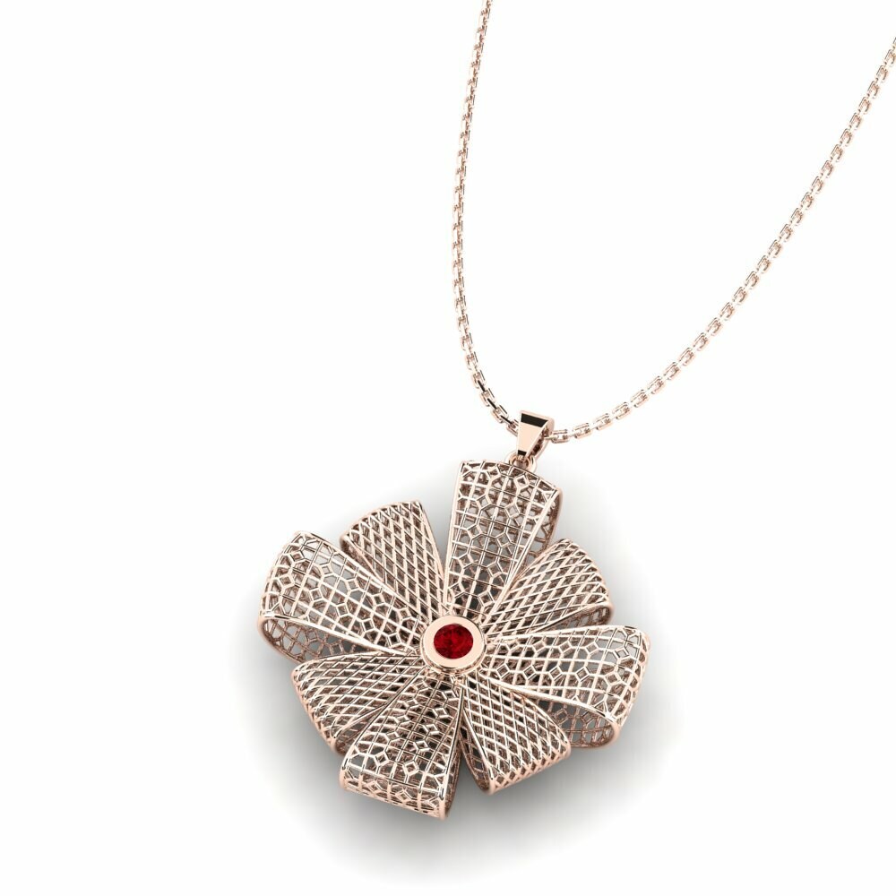 Circonita Roja Colgante de Mujer Junie