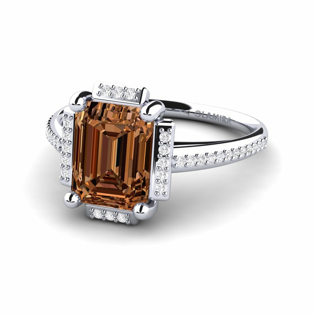 Brown Diamond Engagement Ring Juniper