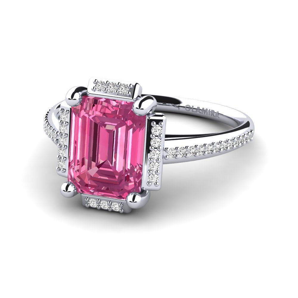 Pink Tourmaline Engagement Ring Juniper