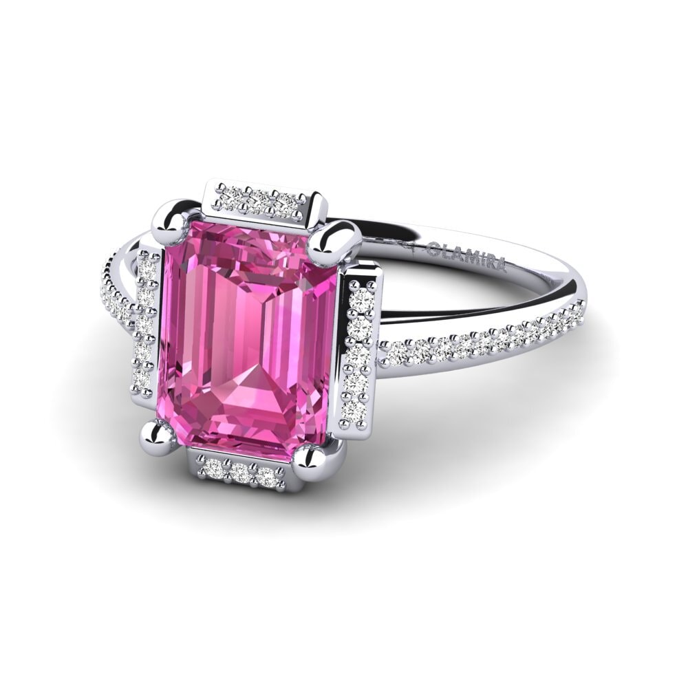 Pink Topaz Engagement Ring Juniper