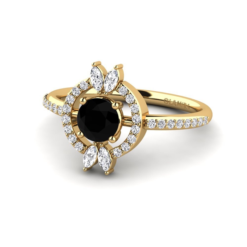 Black Diamond Engagement Ring Junte