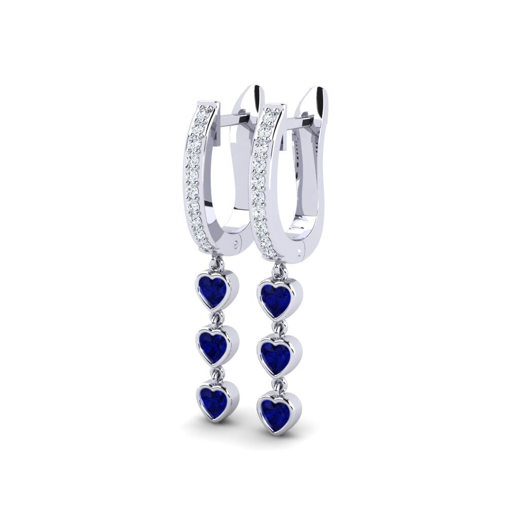 Saphir Boucle d'oreille femme Juris