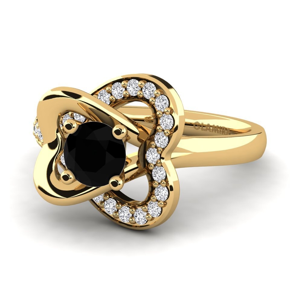 Black Diamond Engagement Ring Kailyn
