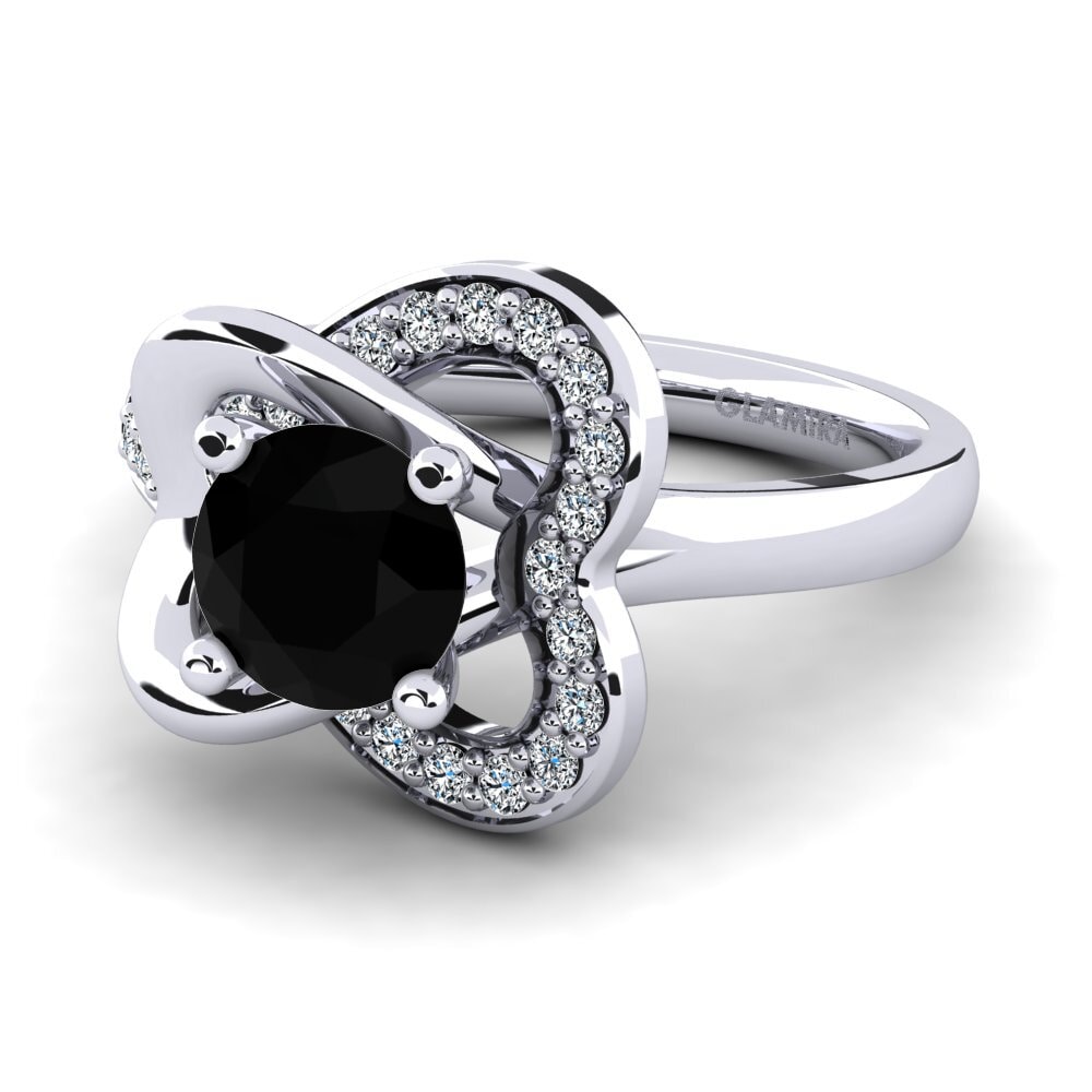 Black Diamond Engagement Ring Kailyn 0.8 crt