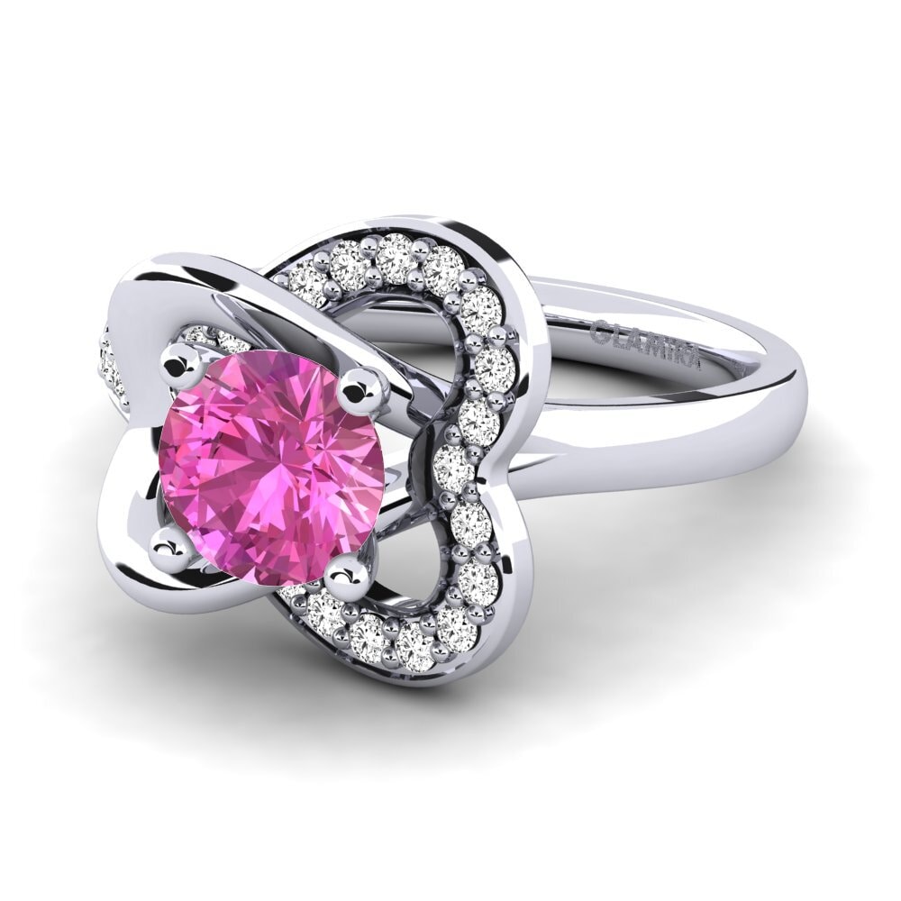Topacio Rosa Anillo de compromiso Kailyn 0.8 crt
