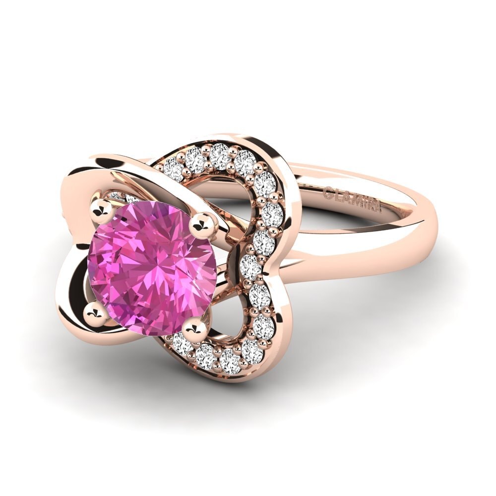 Topacio Rosa Anillo de compromiso Kailyn 1.0 crt