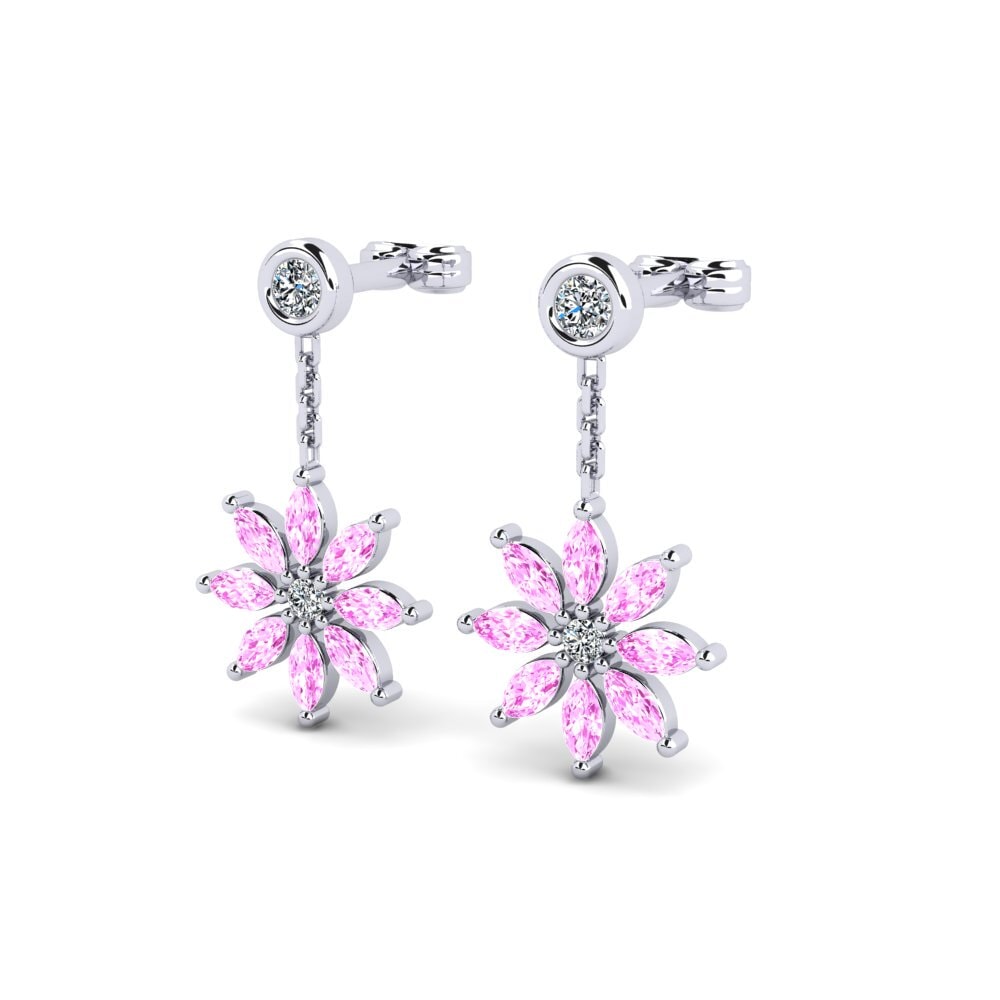 Marquise Pink Sapphire Women's Earring Kaisa