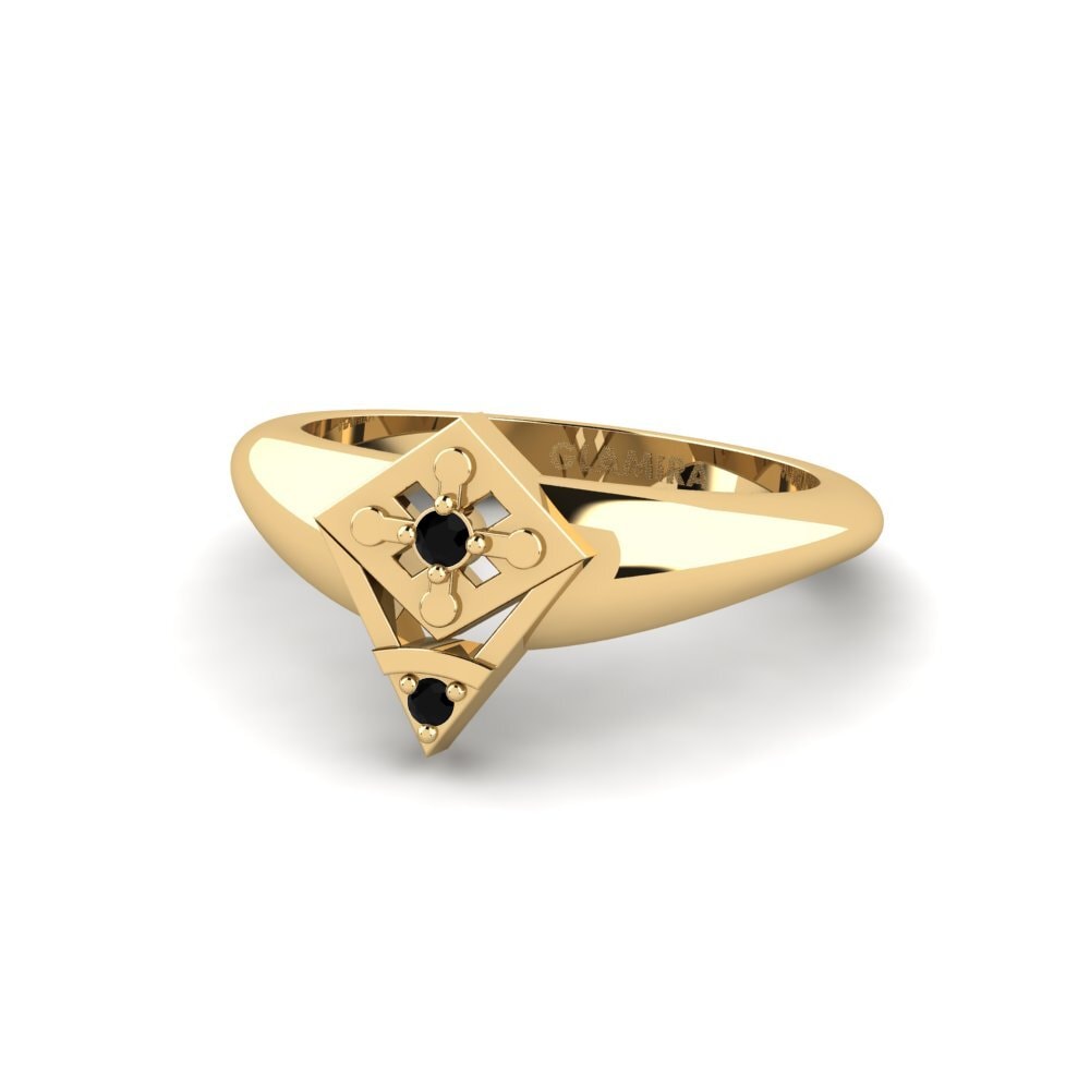 Zafiro negro Anillo meñique Kajsa