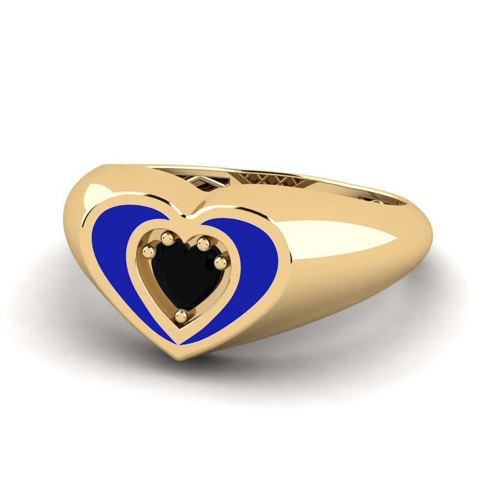 Black Diamond Pinky Ring Kalbo