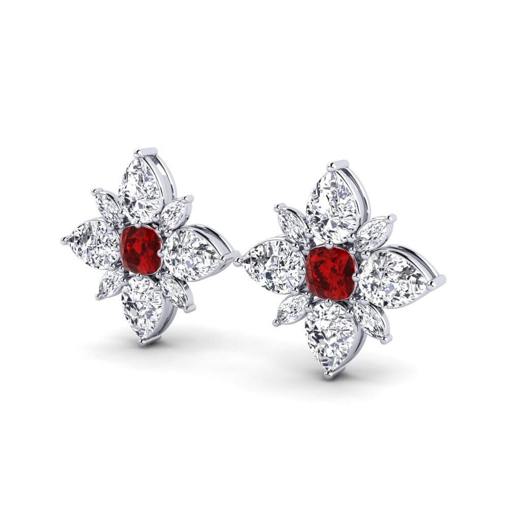 Ruby (Lab Created) Women's Earring Kaley