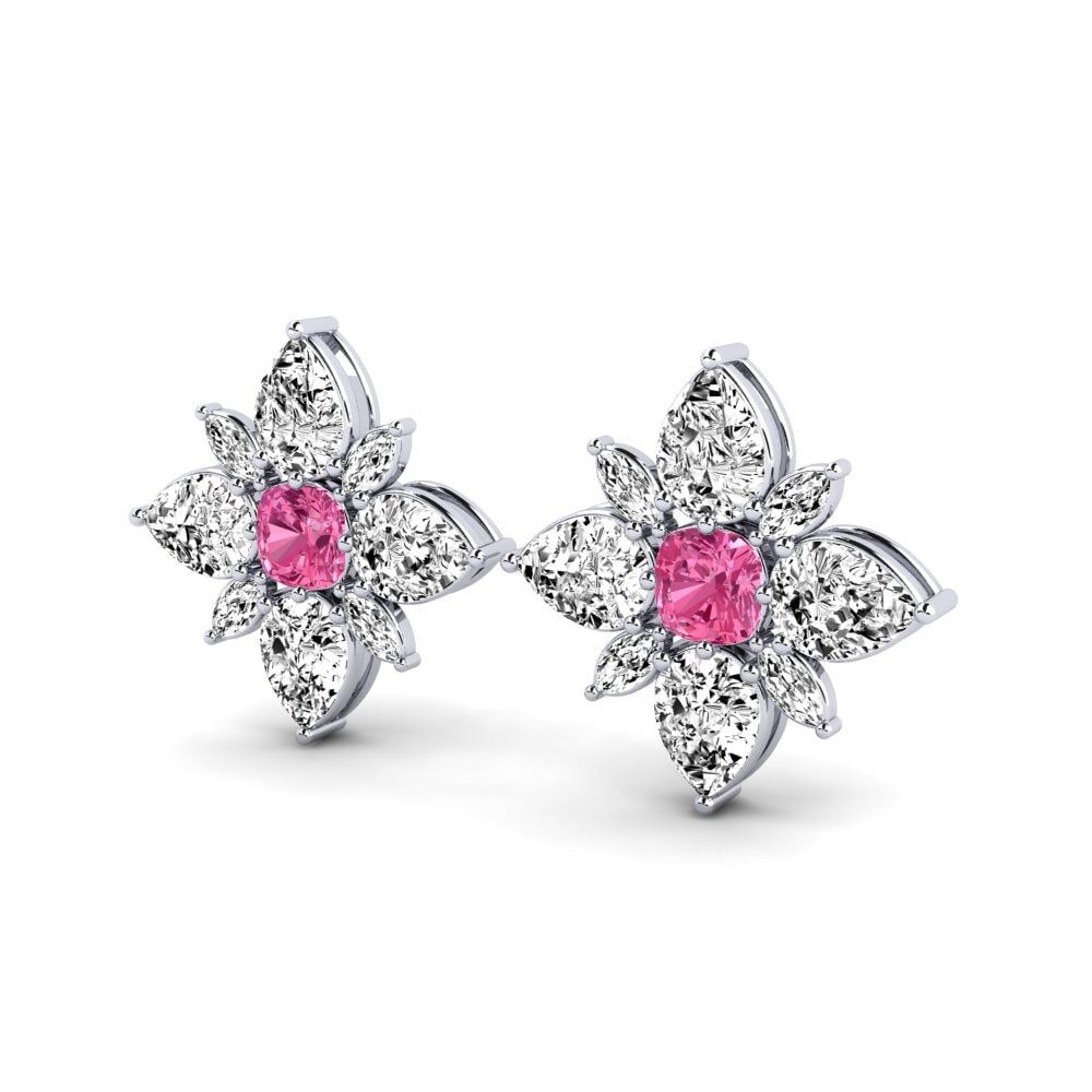 Turmalina rosa Pendiente de mujer Kaley