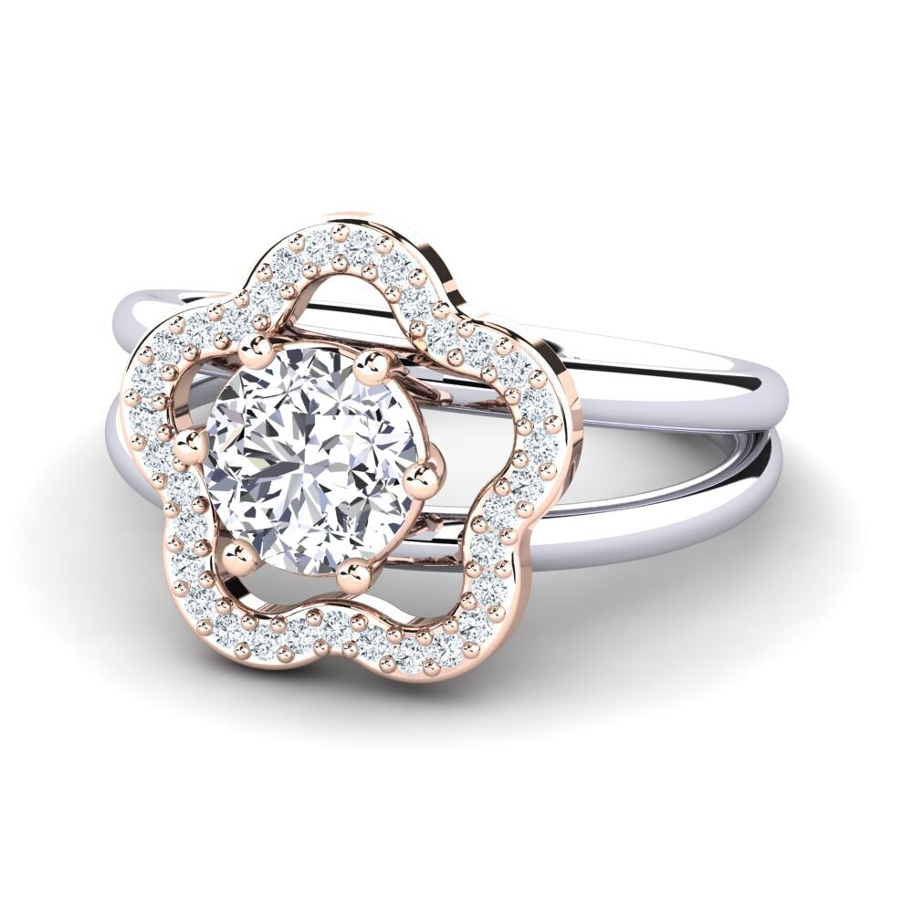 14ct White / Rose Gold Ring Kalidah