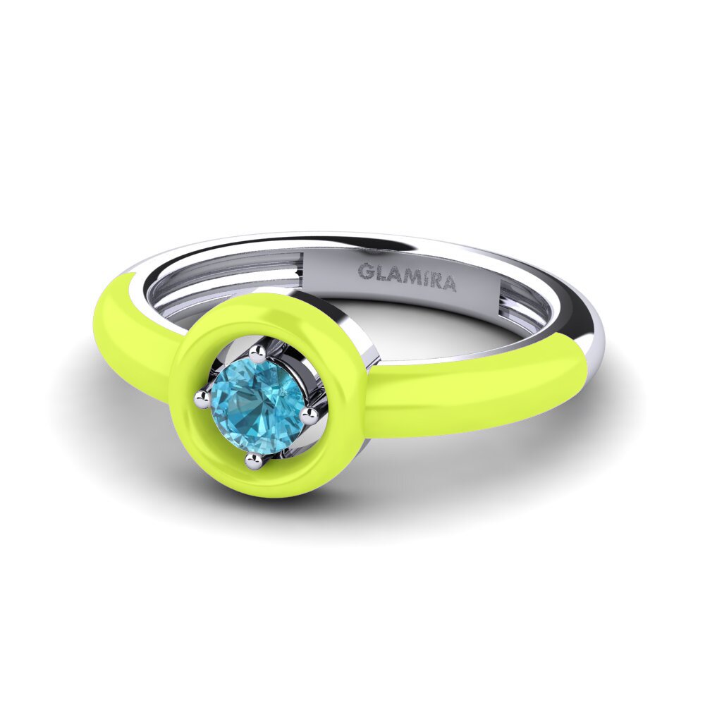 Blauer Zirkon Ring Kaliga