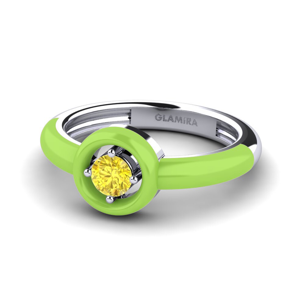 Zafiro amarillo Anillo Kaliga