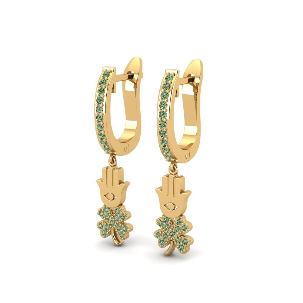 Green Diamond Women's Earring Kalli
