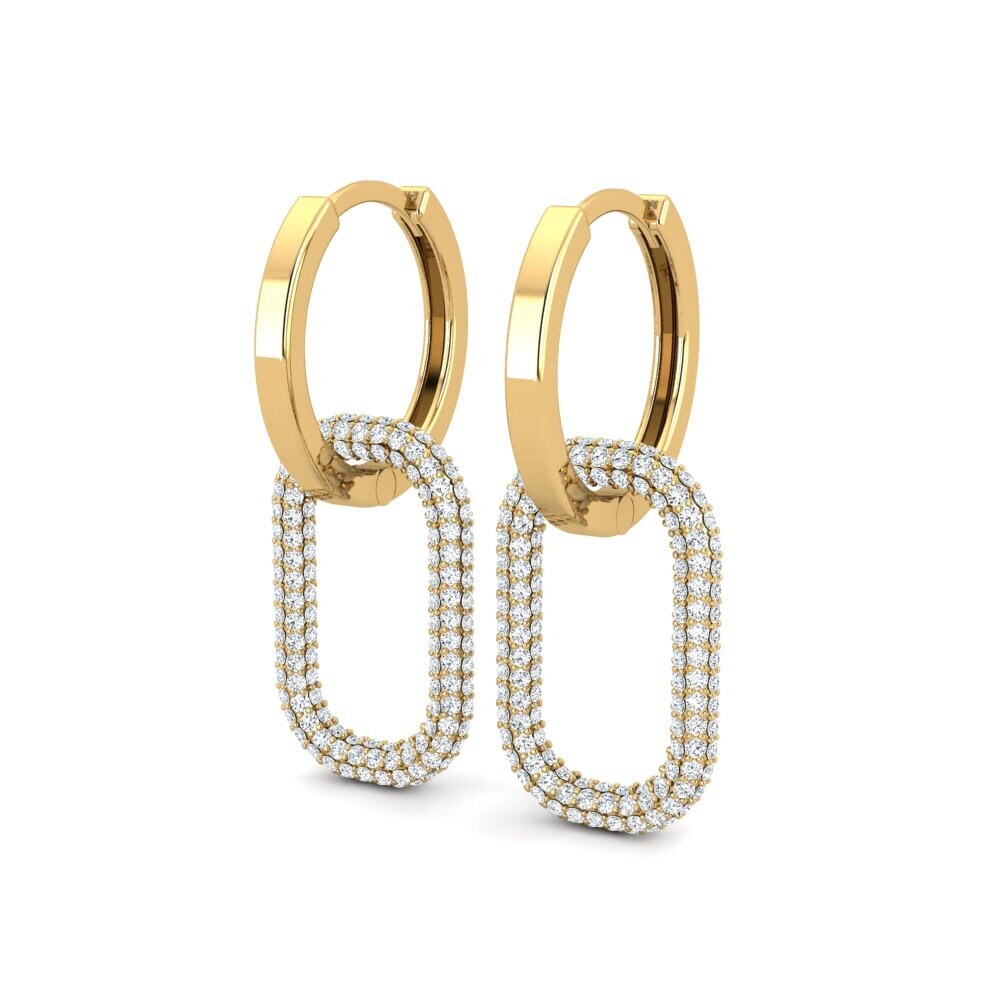 18ct Yellow Gold Women's Earring Kaminas