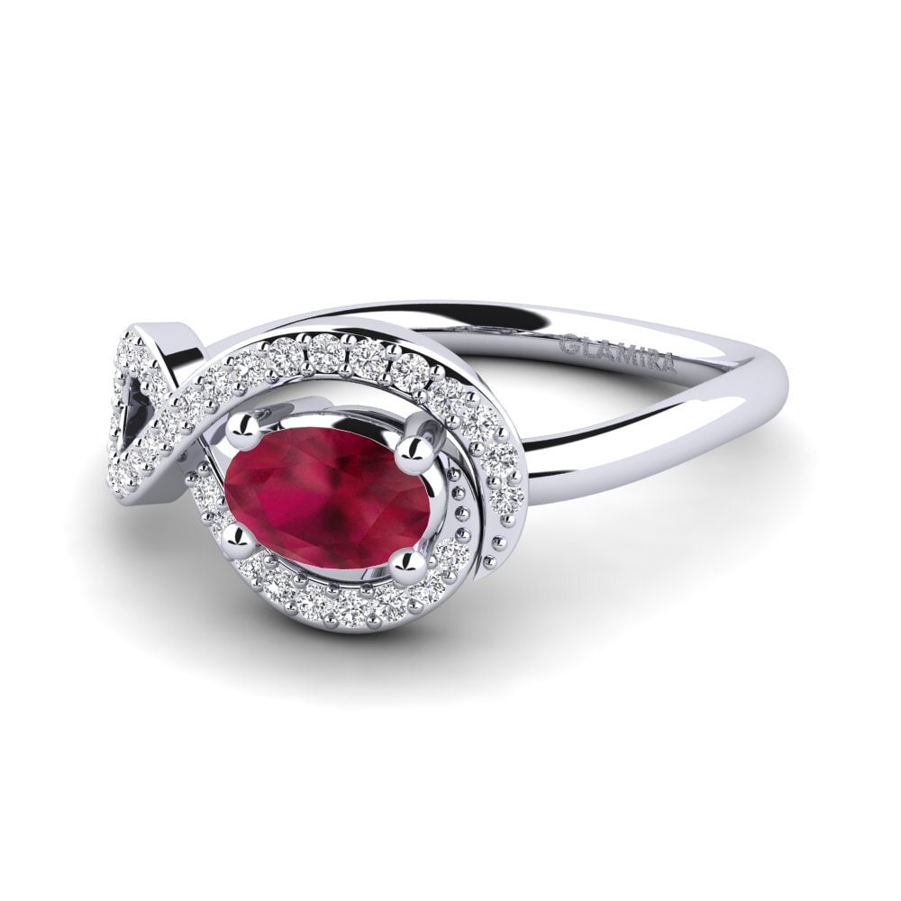 Ruby Engagement Ring Kamoran