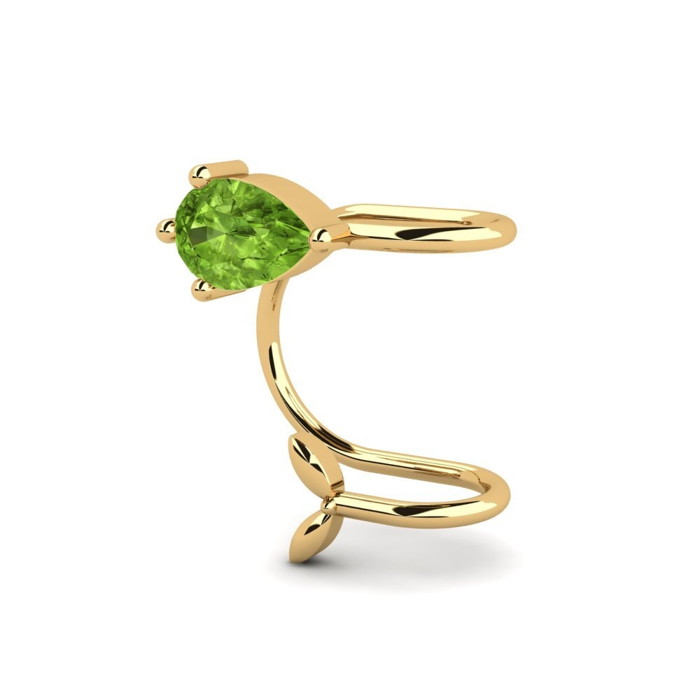 9k Oro Amarillo Peridoto Pendiente de mujer Kanisha