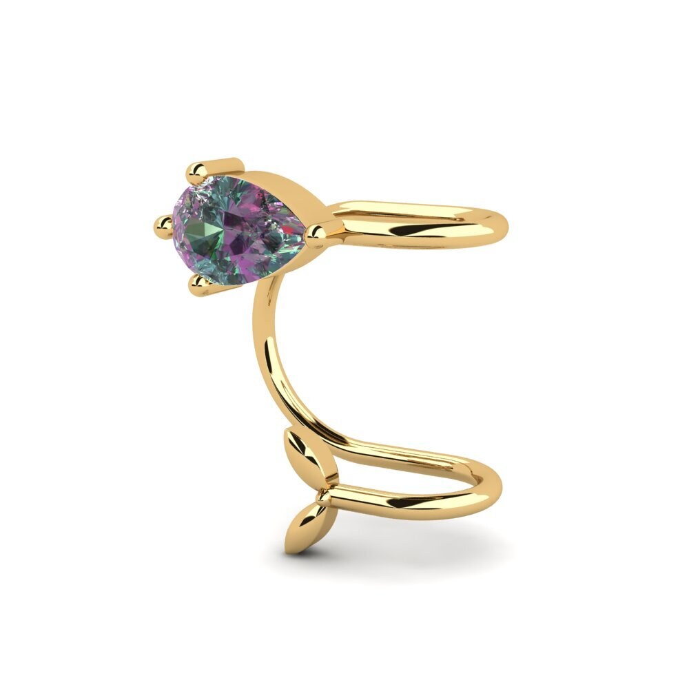 14ct Yellow Gold Mystic Topaz Women's Earring Kanisha