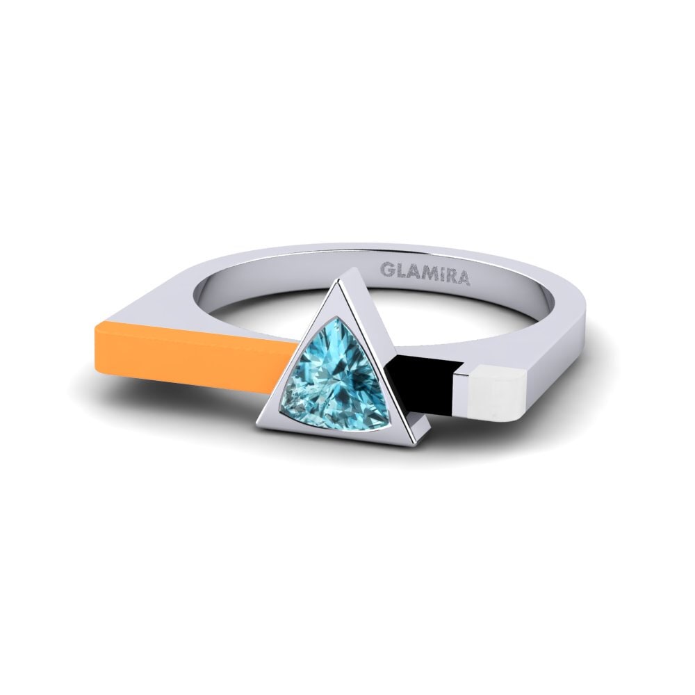 Weiß-Silber Ring Kaptei