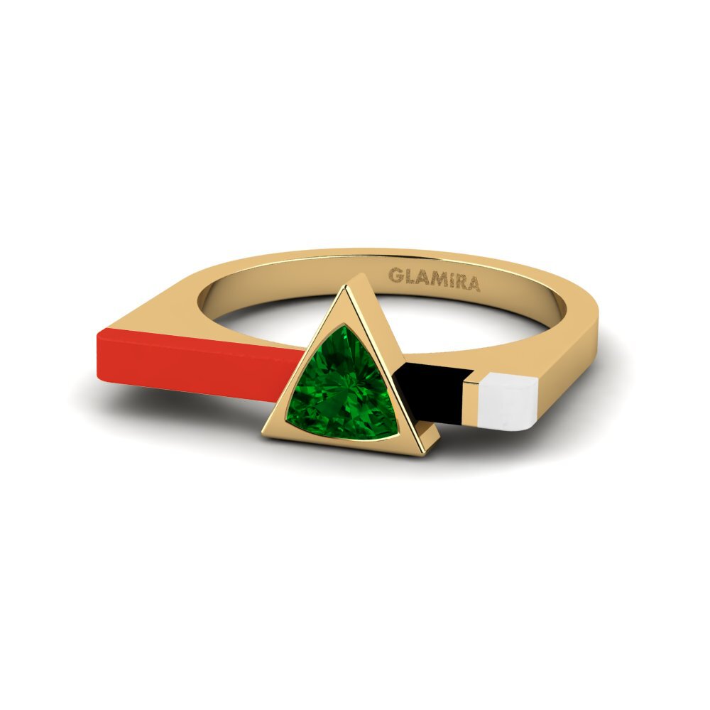 Grüner Zirkonia Ring Kaptei