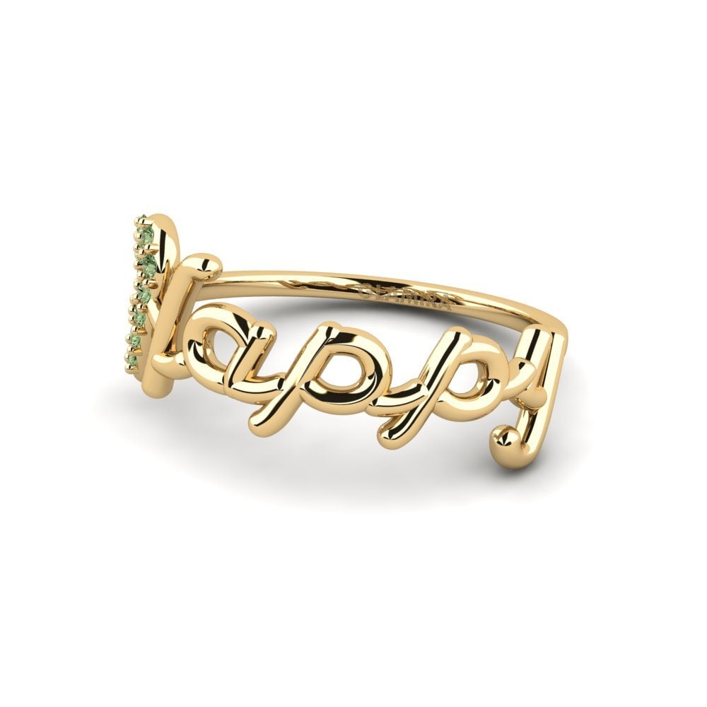 Diamante Verde Anel Karapihan