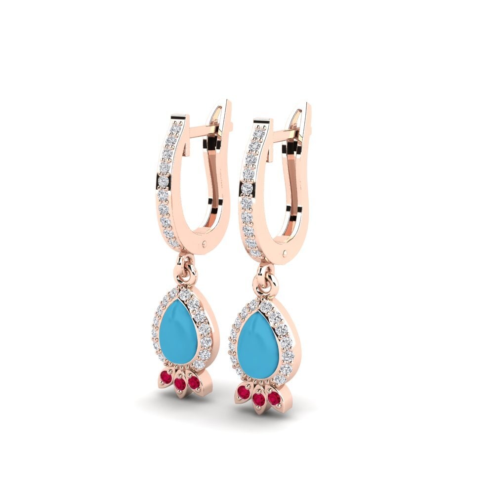 14k Rose Gold Women's Earring Karekau