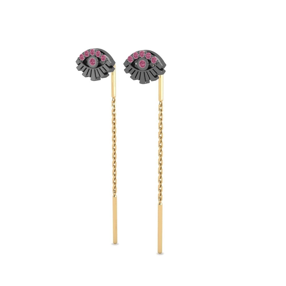 Granate Rhodolite Pendiente de mujer Kasempatan