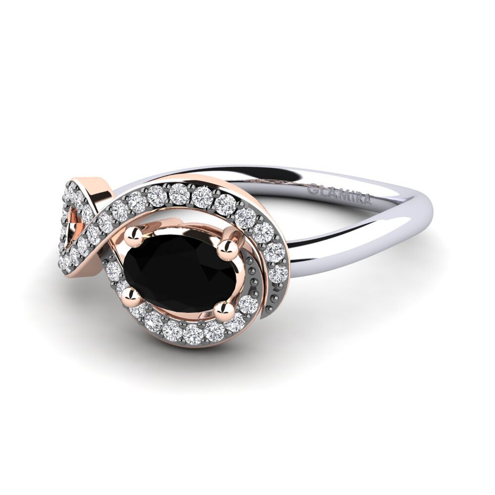 Black Diamond Engagement Ring Kasey