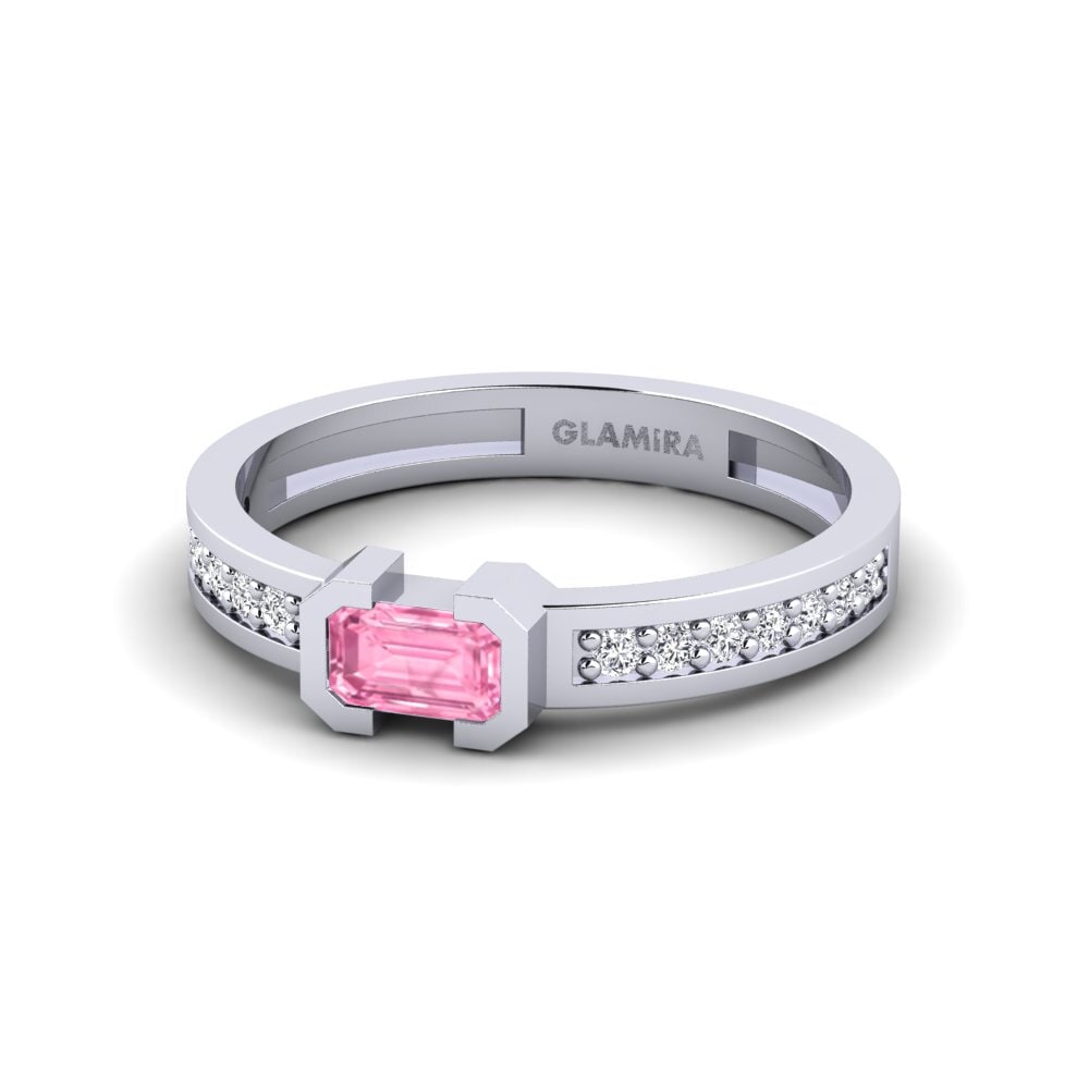 Rosa Saphir Ring Kastilya