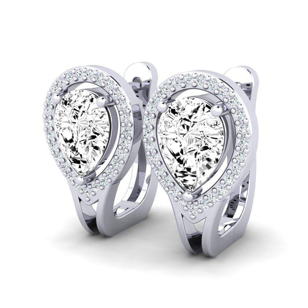 Pear Moissanite Women's Earring Katarina