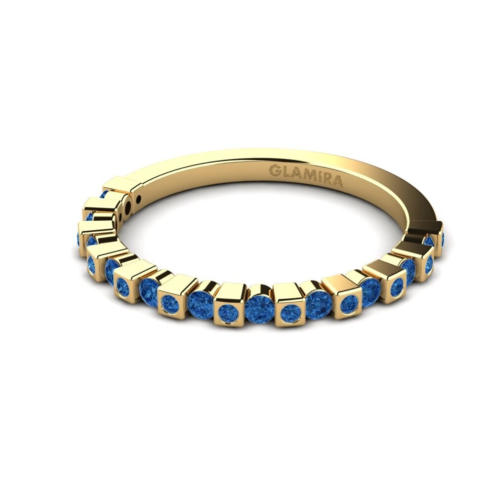 Circonita Azul Oscuro Anillo Katheleen