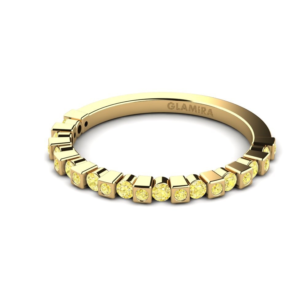 Zafiro amarillo Anillo Katheleen