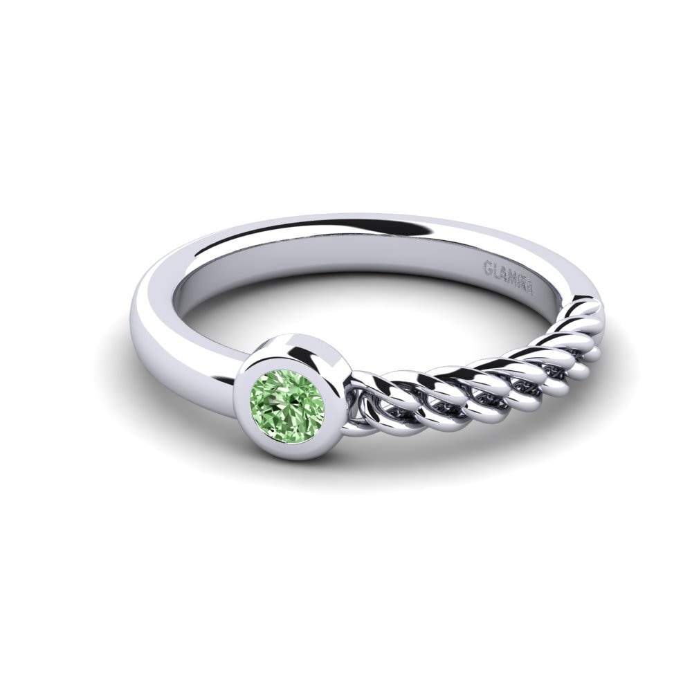 Diamante Verde Anello da donna Kathleent