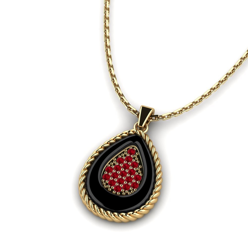 Circonita Roja Colgante de Mujer Kathlyna