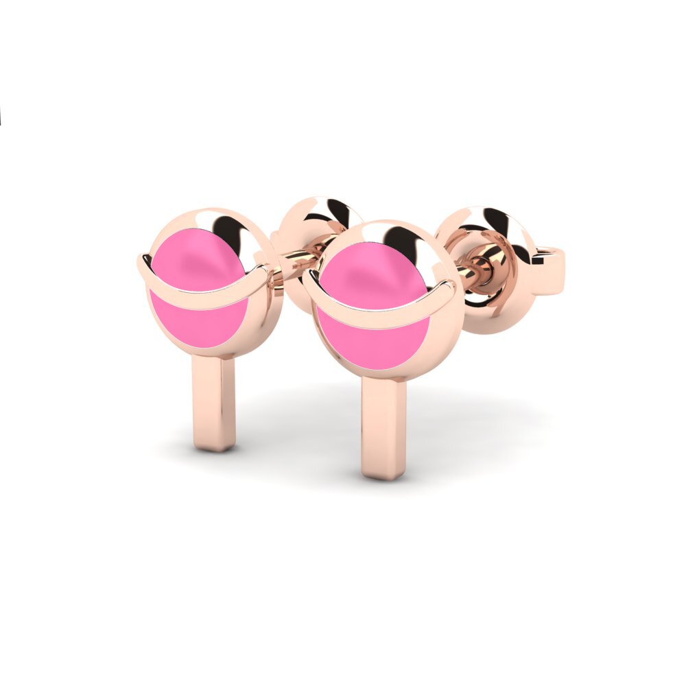 18ct Rose Gold Kid's Earring Katingala