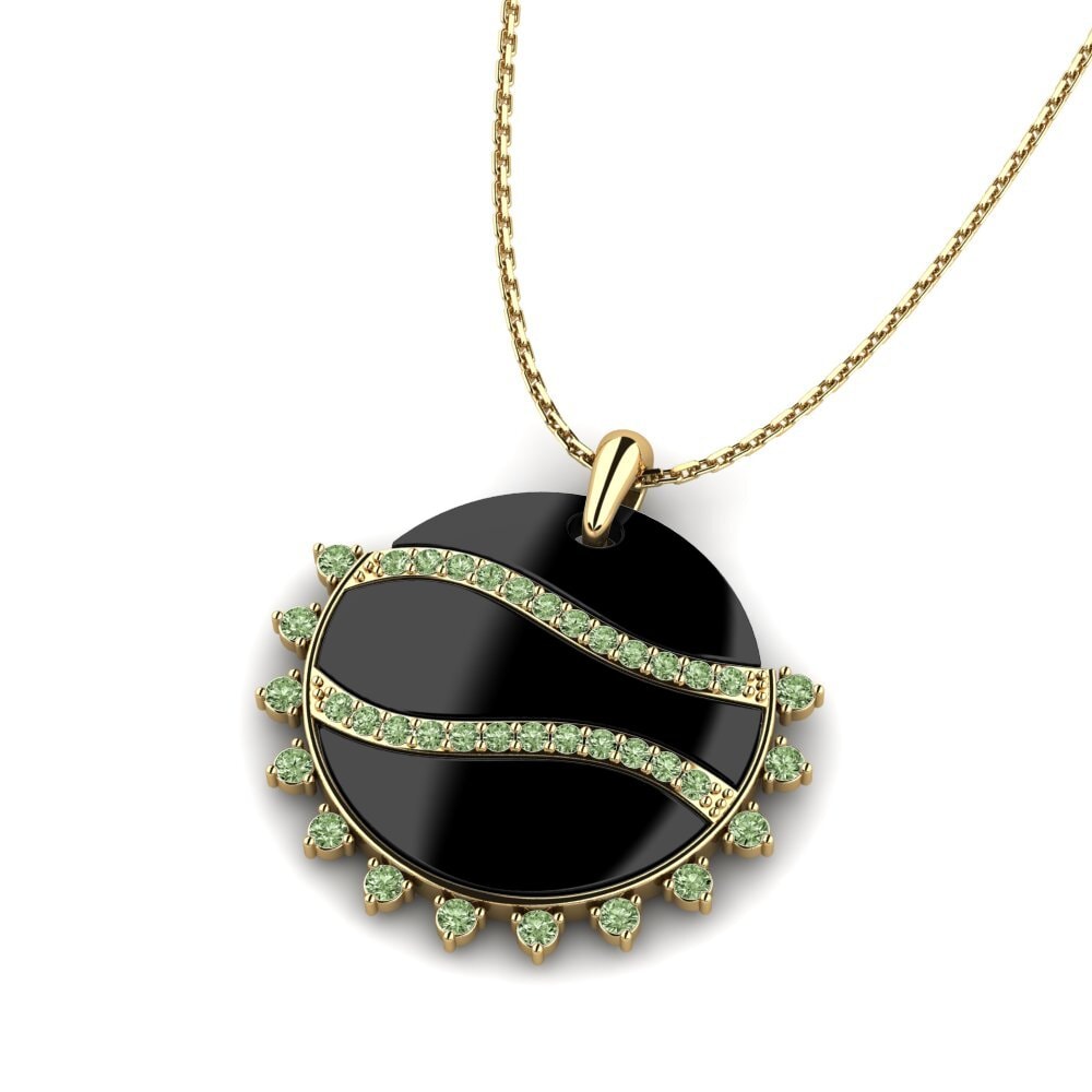 Diamante Verde Colgante de Mujer Kaylene