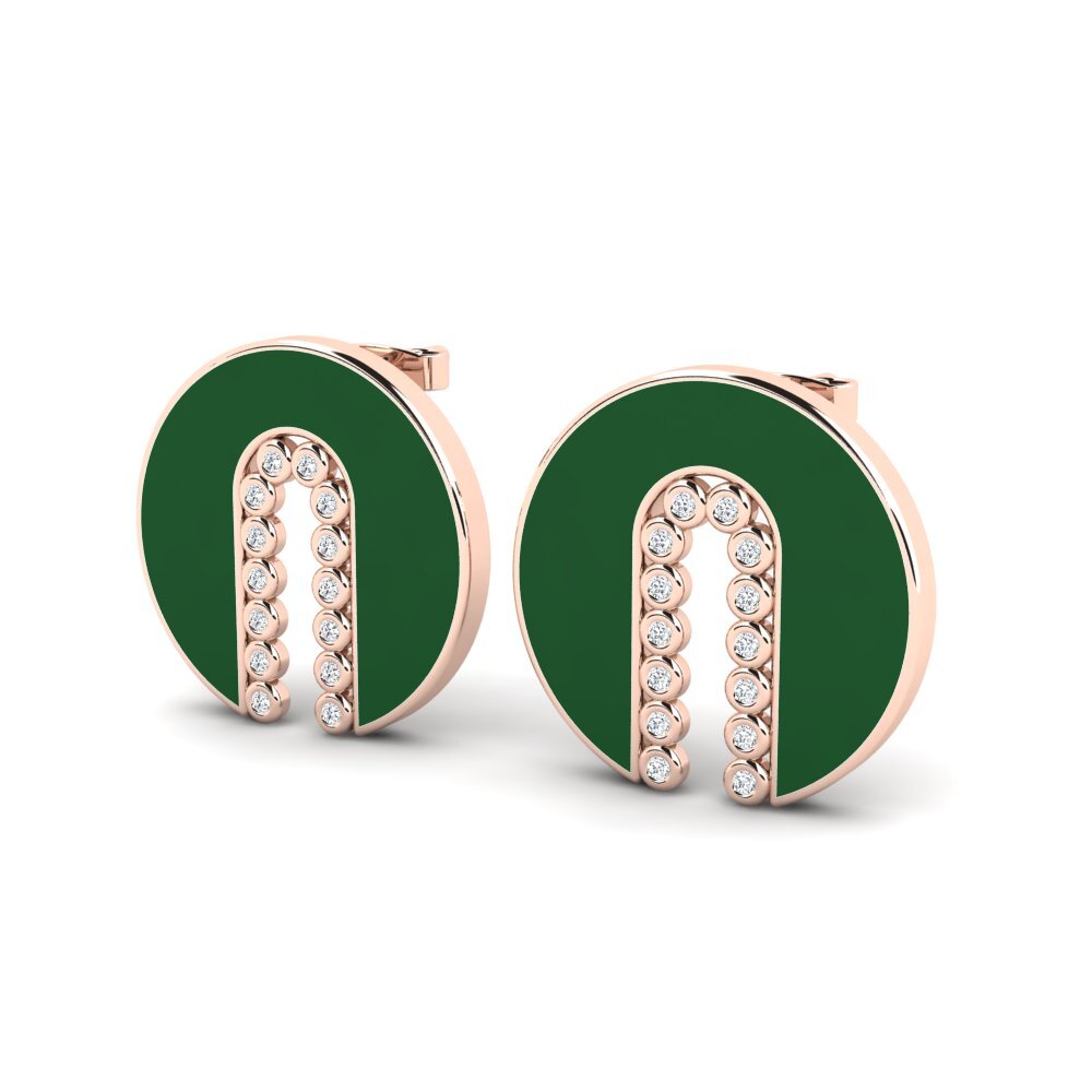 18ct Rose Gold Women's Earring Kaylia