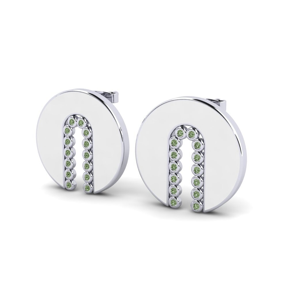 Diamante Verde Pendiente de mujer Kaylia