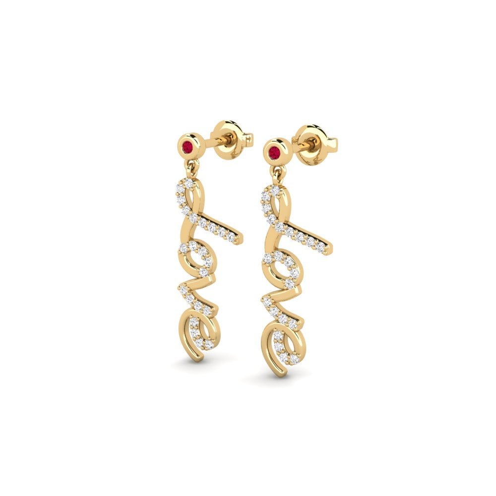 Ruby Women's Earring Kazhukan