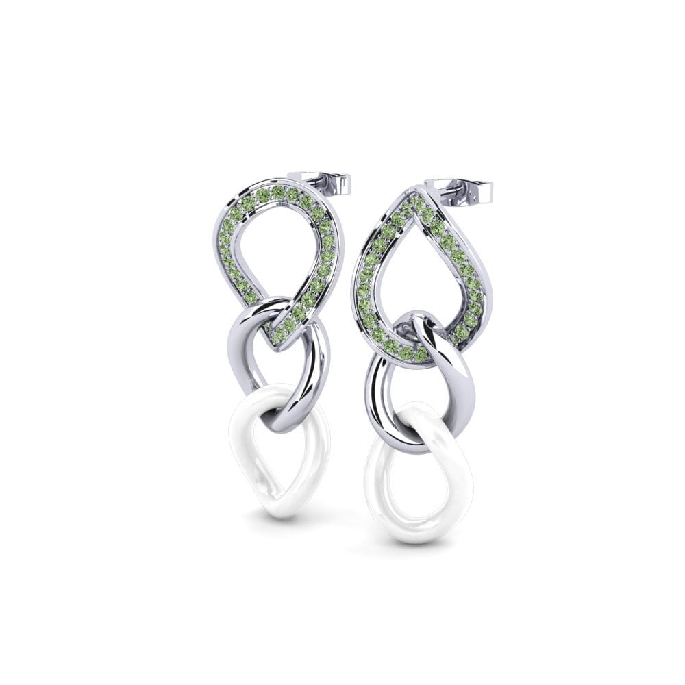 Diamante Verde Pendiente de mujer Keirn