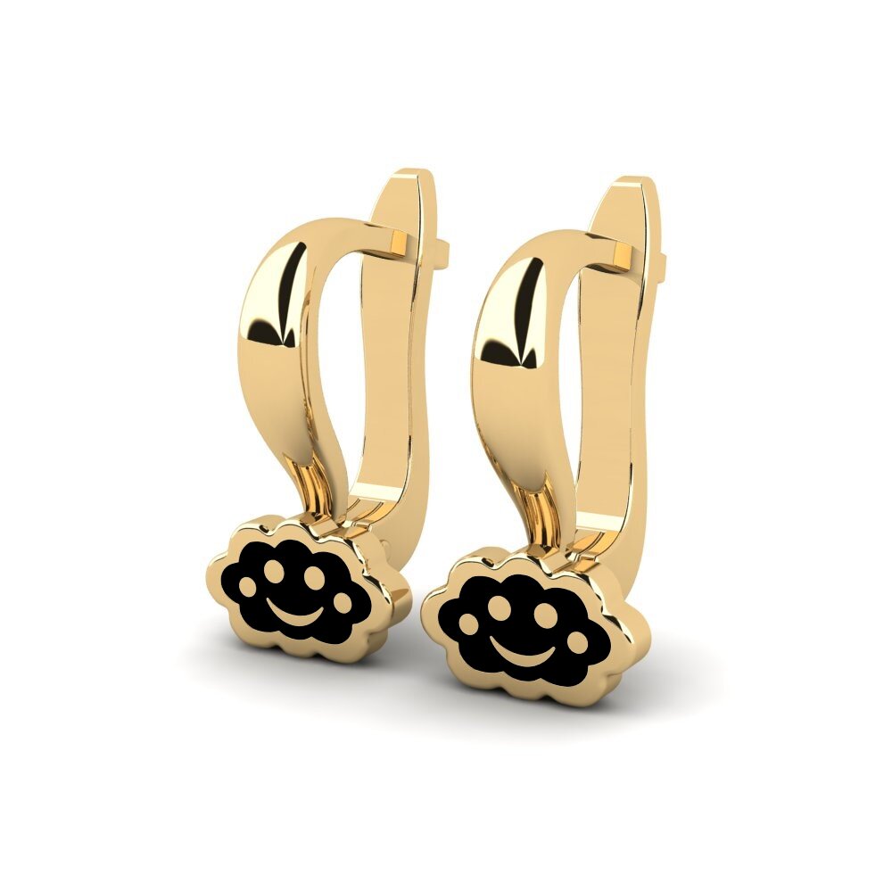14k Oro Amarillo Pendiente para Niño Kejutan