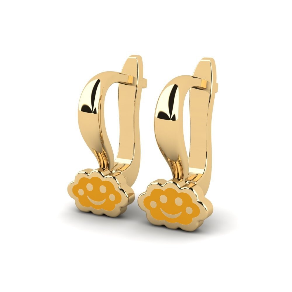 14k Oro Amarillo Pendiente para Niño Kejutan