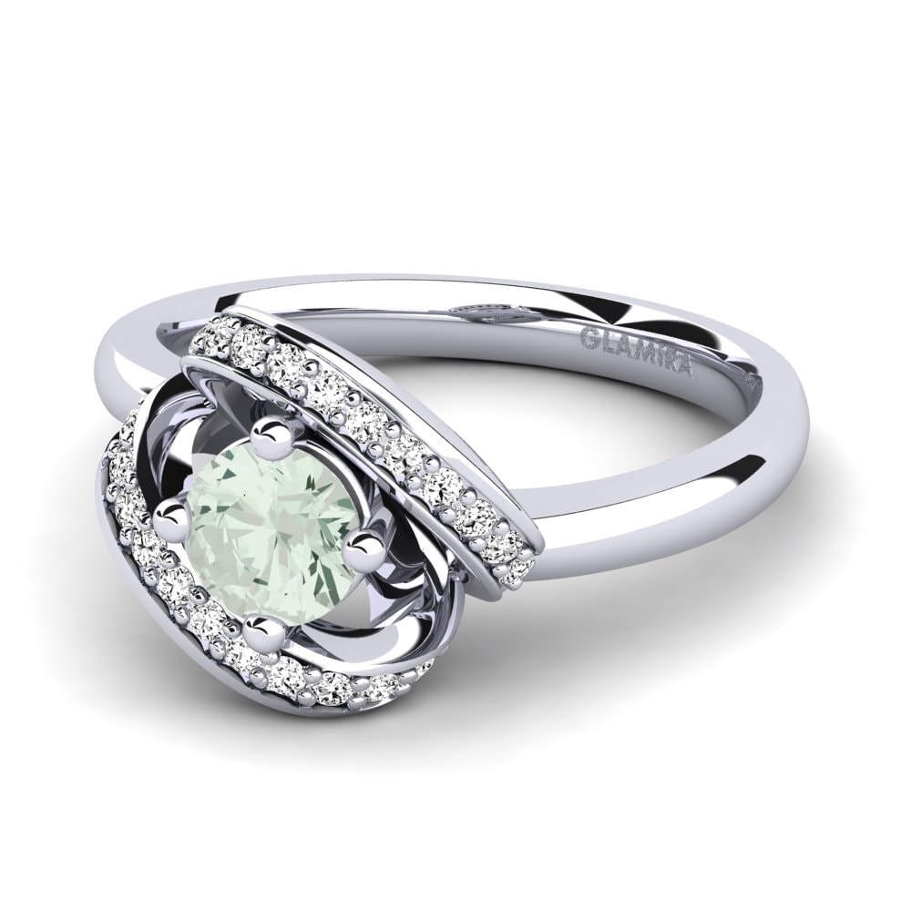 Amatista verde Anillo de compromiso Kelly