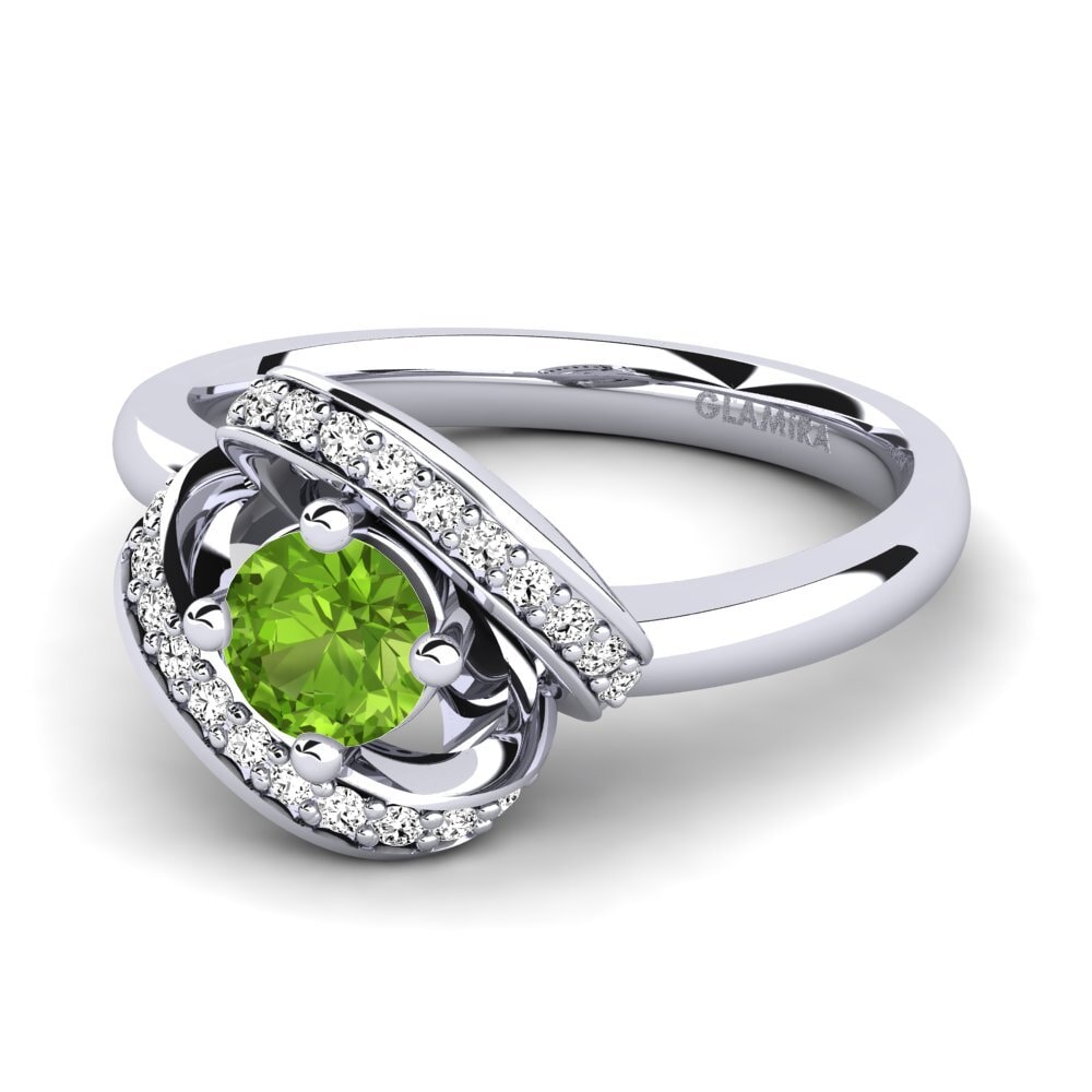 Peridoto Anillo de compromiso Kelly