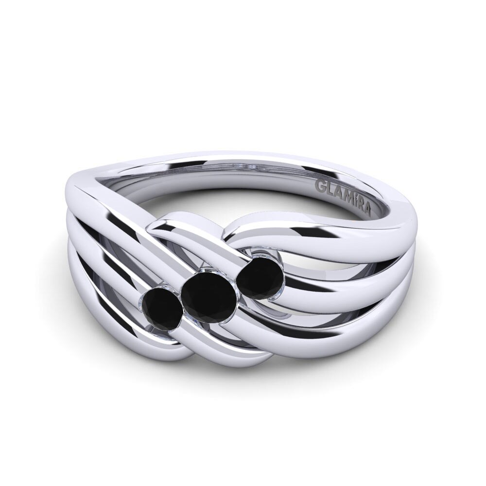 Schwarzer Diamant Ring Kelsey